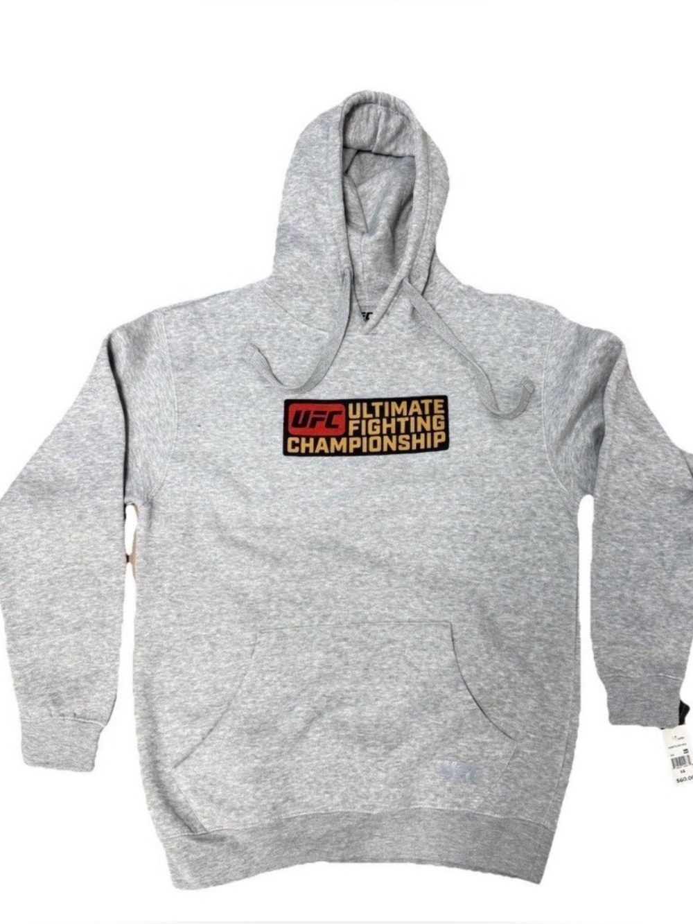 NWT UFC Hoodie Men's 2XL Hooded Fleece Sweatshirt Gray Ultimate Fighting Club